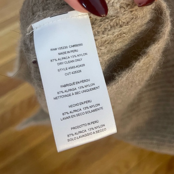 JOIE sleeveless tan turtleneck - Picture 6 of 8